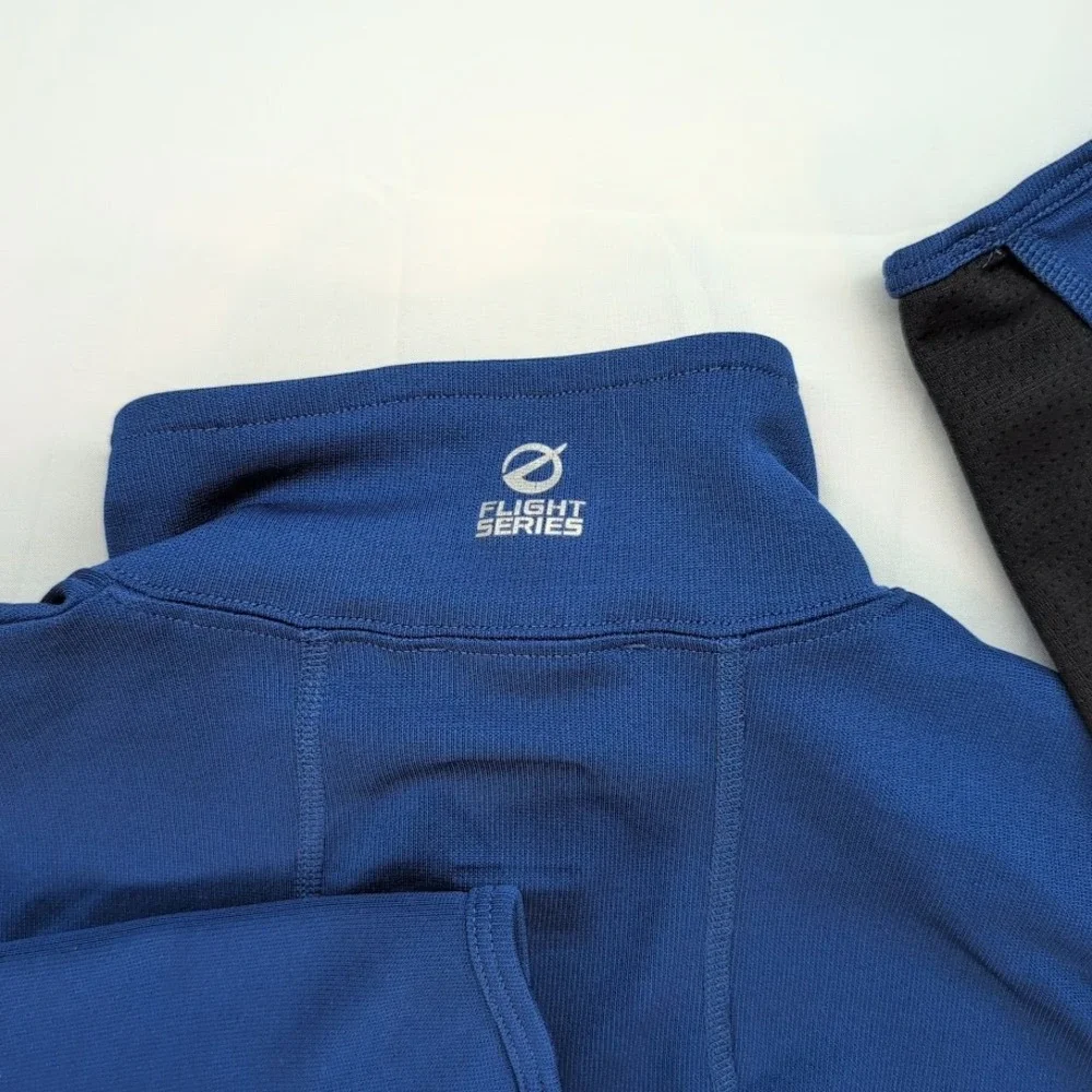 The North Face Flight Series Mens Medium 1/4 Zip Blue Black Pullover